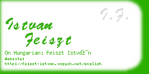 istvan feiszt business card